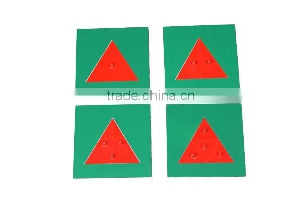 Educational Toys for Kids Montessori Language Materials Metal Triangles Game photo-2