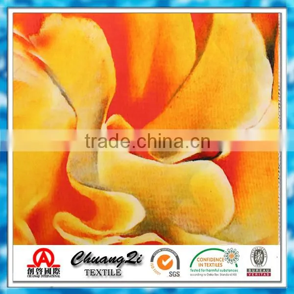 Plain Rayon Flower Print Fabric photo-4
