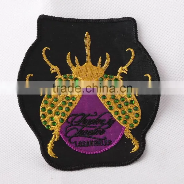 Factory Price Custom Gold Bullion Shoulder Embroidered Patch photo-3