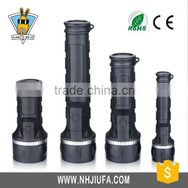 JF Series Strong Light Flashlight ABS LED Plastic Flashlight Torch,best Price Plastic Light Torch,Rubberized LED Torch Plastic