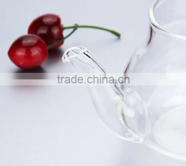 Hot New Products for 2015 Color Glass Tea Kettle With Stainless Steel Strainer photo-5