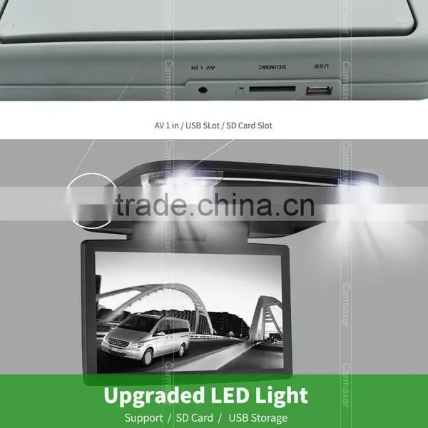 Digital Screen 15.6 Inch Roof Mount Bus Monitor Supported USB/SD/TV/IR/FM/Wireless Game photo-3