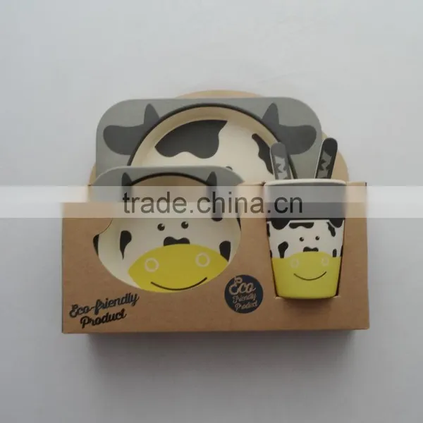 Eco Bamboo Fiber Kids Dinnerware Sets photo-6
