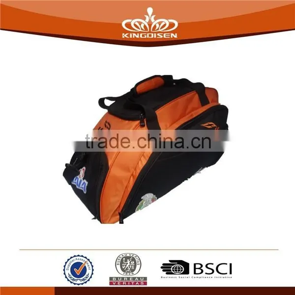 2015 New Design Orange Black Nylon Travel Bag photo-3