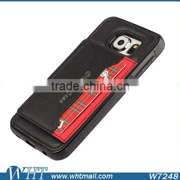 Mobile Phone Accessories Luxury Leather Card Case for Samsung S6 photo-6