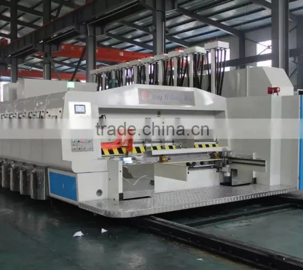 2016 New Type of Flexo 4 Colors Prining Slotting Die Cutting Machine for Car photo-5
