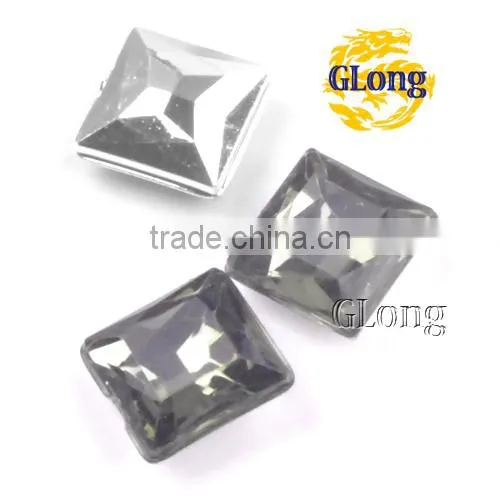 12*12mm Square Shaped Acrylic Point Back Mix Color Rhinestone&Crystal For Stylish Bags Garment Shoes #GY013-12P(Mix-s) photo-4