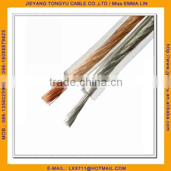 Pure Copper Crystal Speaker Cable Gold and Silver Copper Speaker Wire photo-4