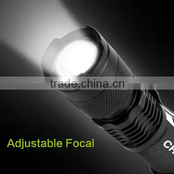 Promotional 300LM LED Light 3W Small Pocket Torch Light photo-3