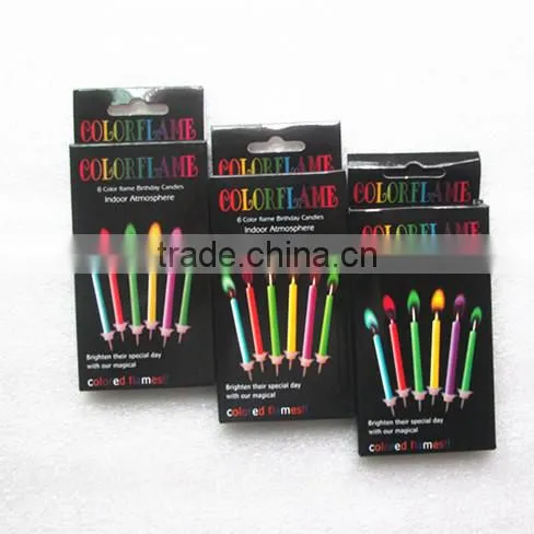 Factroy Sale Colored Flame Candle for Birthday Wholesale photo-3