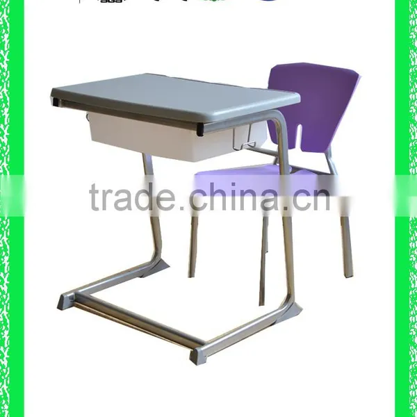 standard dimensions size of modern school desk and chair furniture equipments HXZY064