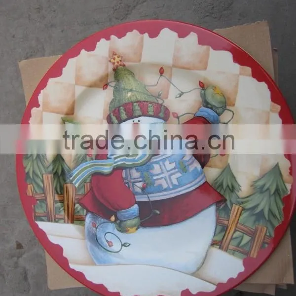 China Plates With Wholesale Price, Ceramic Plate With Christmas Pattern photo-4
