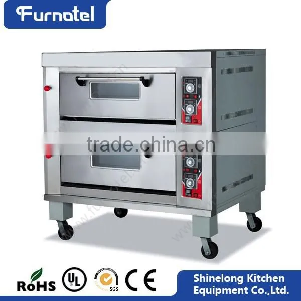 Guangzhou Commercial Stainless Steel 2-Layer 4-Tray Gas Bread Automatic Oven Used Bread Bakery Equipment