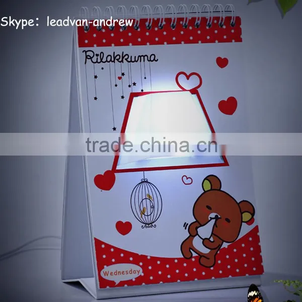 Custom USB Page By Page Lamp Desk Table Lamp LED Night Light photo-4