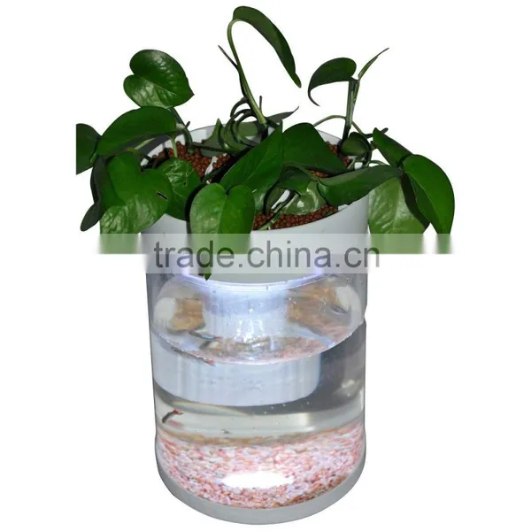 High Quality Mini RGB LED Light Fish Tank Round Acrylic Wholesale Aquarium Quality Choice photo-3