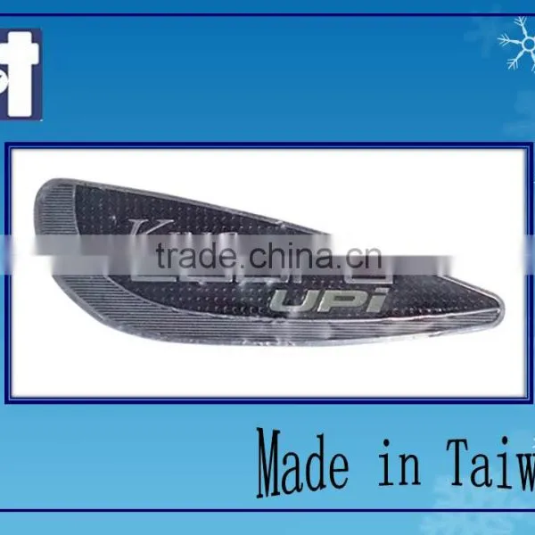 Promotional Car Aluminum Shocking Pink Silver Cute Metal Epoxy Sticker photo-2