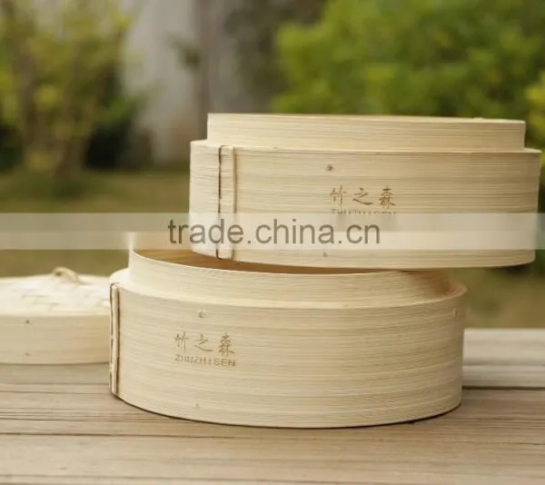 Top Grade Handmade Cooking Utensils Hot Stamped Kitchenware Bamboo Steamer photo-2