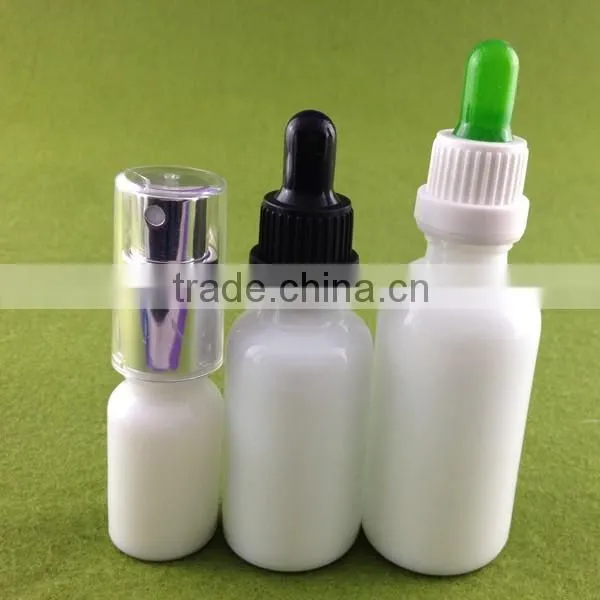 White Glass Bottle Childproof Cap/ White Glass Pipette Dropper Bottles /white Glass Euro Dropper Bottles photo-6