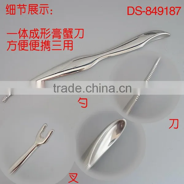 Best Sale 304 Material With Mirror Polish Stainless Steel Crab Knife