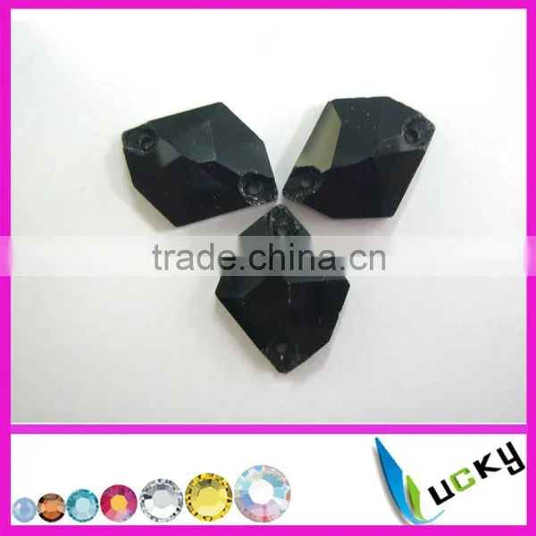 Highest Quality Sew-on Crystal Beads Number 3070# Cosmic Shape Jet Color for Garment