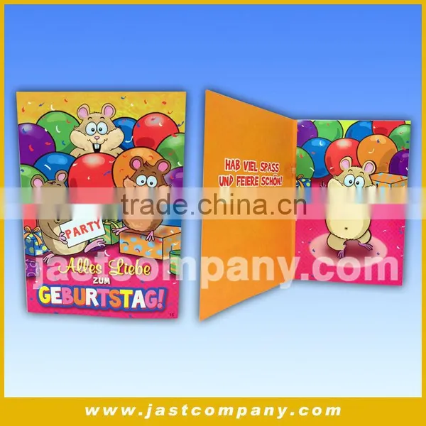 Paper Material Musical Invitation Card Design For Party