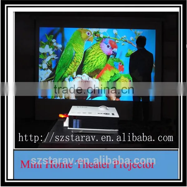 800 Lumens 800*400 Contrast 3m Projection Distance UNIC U40 Mini Projector LCD Home Theatre photo-4
