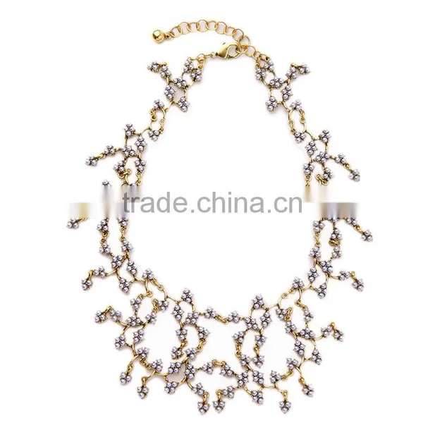 Cheap Wholesale Jewelry 2016 Latest Design Vintage Differant Design Pearl Necklace Small photo-5