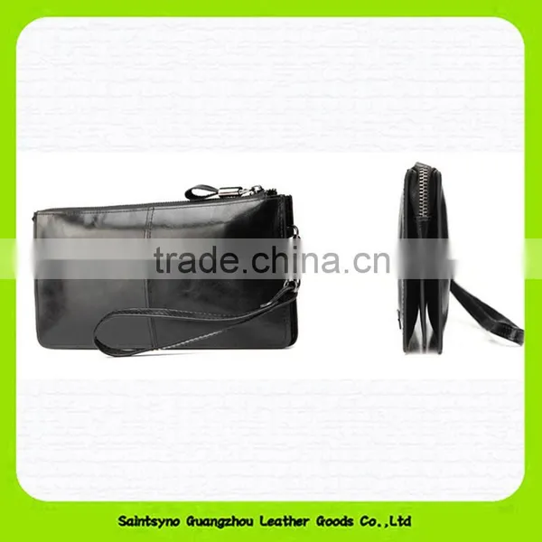 15714 Brand RFID Wallet Real Leather RFID Blocking Travel Wallet Men photo-5