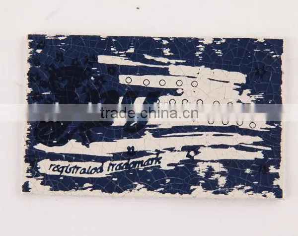 Leather Logo Patch Embossing Stamp in Garment Label photo-3