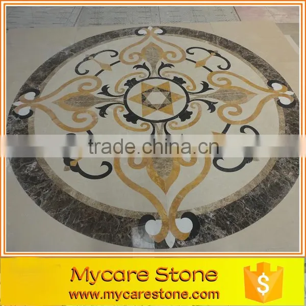 Flower waterjet granite flooring patterns