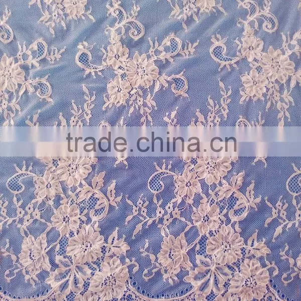 French Guipure Cord Lace Fabric For Bridal Dress