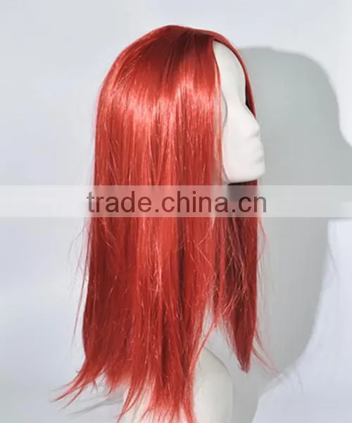 Red Full Lace Synthetic Long Straight Hair WigN304 photo-2
