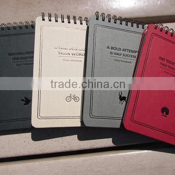 Kraft Paper Cover Notepad, Spiral Mini Notebooks