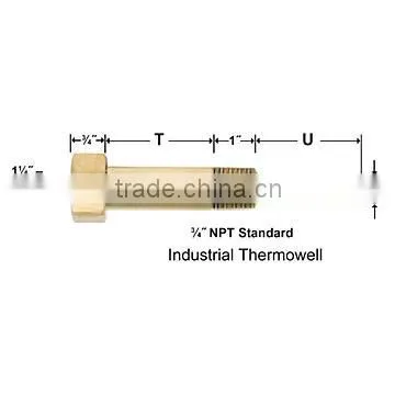 Industrial Brass Lead Free Thermowell