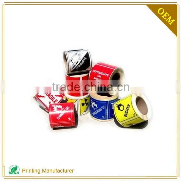 Plastic Permanent Adhesive Durable Fragile Warning Label Stickers photo-3