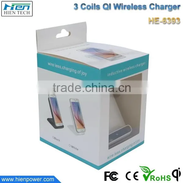 2016 Hot Sale Product Phone Holder Design 3 Coil qi Wireless Charger Stand From China Factory photo-6