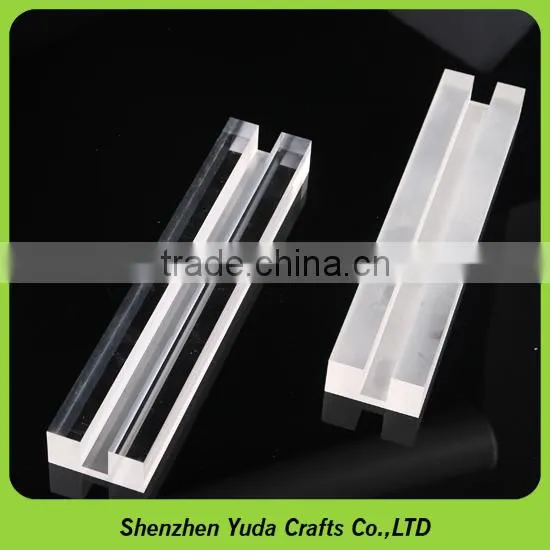 CNC Router Products Milling Acrylic Trophy Base CNC Engraving Machined Acrylic Part
