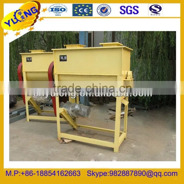 Poultry Feed Mixing Machine Single Shaft Twin Screw Blender 18.5kw Horizontal Feed Mixer photo-3