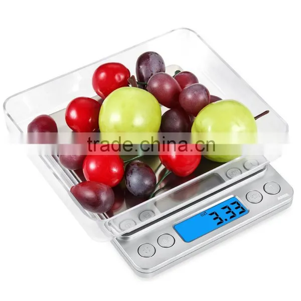 Stainless Steel Top Digital Pocket Kitchen Food Jewelry Weight Compact Scale With Tare Function photo-5
