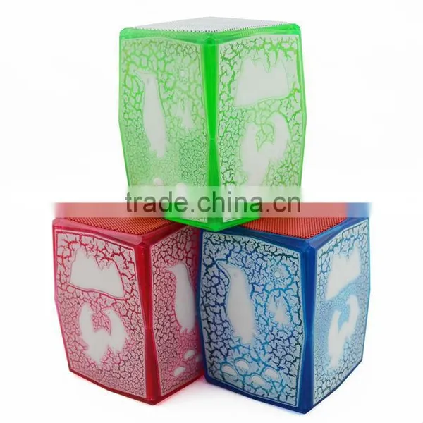 Chinese Factory Price 2016 JY26 Mini Cube Bluetooth Speaker With Colorful Led Light photo-4