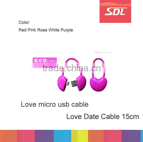 Hot Sale 15cm Mini Colorful Micro Usb Date Cable for Samsung , Cute Micro Usb Cable for Smartphone photo-2