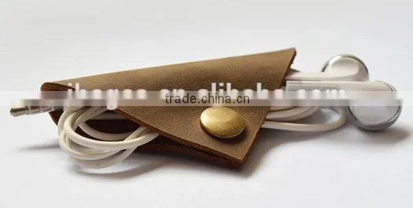 Supply Wholesale New Designs Leather Earphone Pouch ( W6796) photo-2