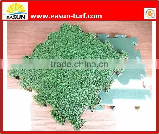 Artificial Grass Interlocking Puzzle Mat For Playground photo-4