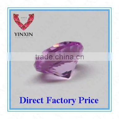 Shining High Quality Round Shaped Synthetic Ruby Gems for Jewelry photo-2