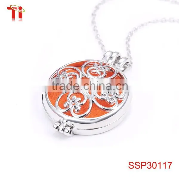 Girls Essential Oil Diffuser Pendant Cheap Wholesale Fashion Jewelry 316l Stainless Steel Jewelry Necklace 2016 Tending Products