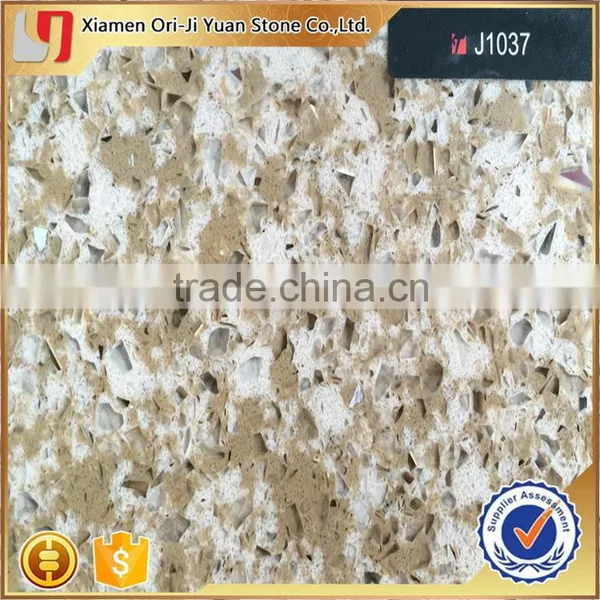 Top Quality Most Popular 20mm Quartz Stone Countertop Black Pearl photo-3