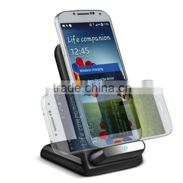 Universal 3 Coils Wireless Charger Phone Stand Cradle For All Qi-enabled Smartphone photo-4