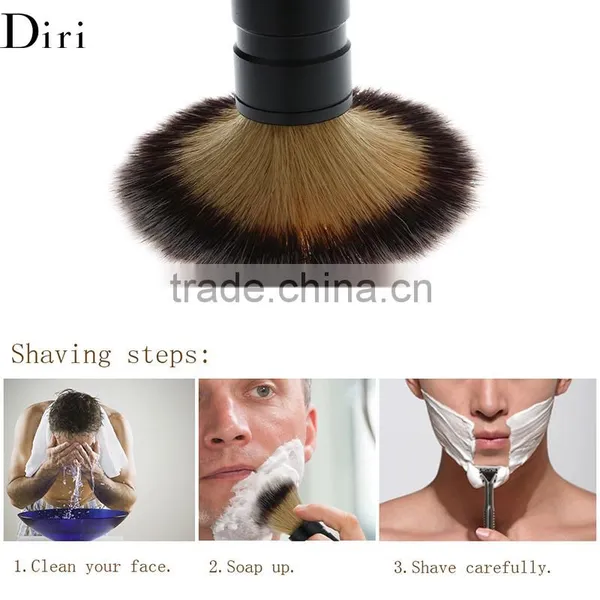 High Quality Rubber Handle Badger Hair Shaving Brush for Shaving photo-6