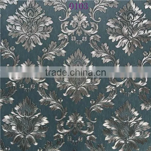 2016 Wholesale Popular Deep Embossed PVC Wallpapers Wallcovering photo-4