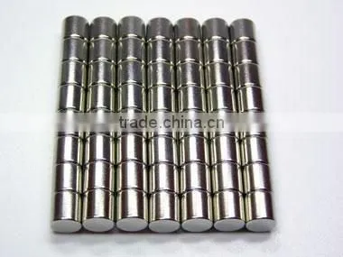 Strong Small Cylinder Magnet Discs Plating With Color-Zinc photo-4